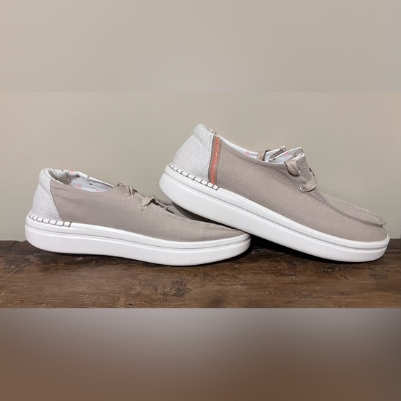 Hey Dude Wendy Rise Loafers style Chambray Sandshell - Picture 6 of 11